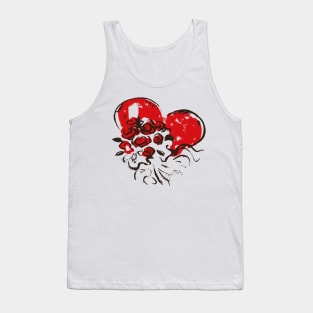 Valentine's Day - Vintage Floral Heart Tank Top